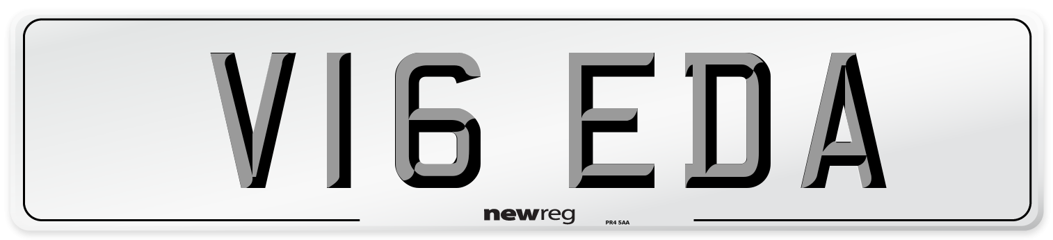 V16 EDA Number Plate from New Reg